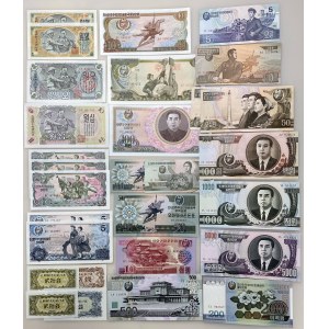 Korea Lot of 29 Banknotes 1947 - 2007