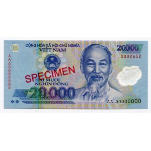 Vietnam 20000 Dong 2006 - 2016 Specimen
