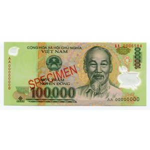 Vietnam 100000 Dong 2004 - 2014 Specimen