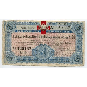 Latvia Lottery Ticket 1931