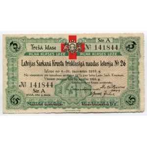 Latvia Lottery Ticket 1932