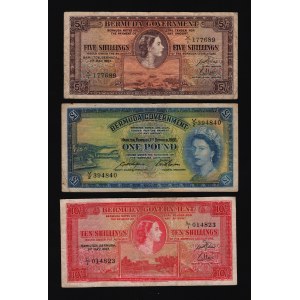Bermuda 5 - 10 Shillings & 1 Pound 1957 - 1966