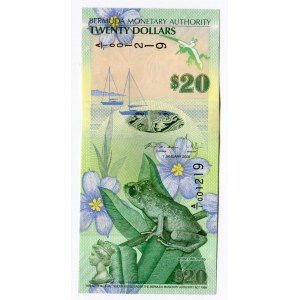 Bermuda 20 Dollars 2009