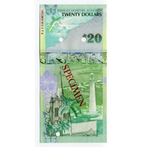 Bermuda 20 Dollars 2009 Specimen