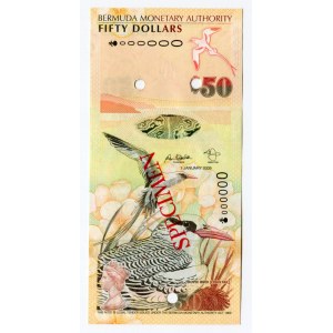 Bermuda 50 Dollars 2009 Specimen