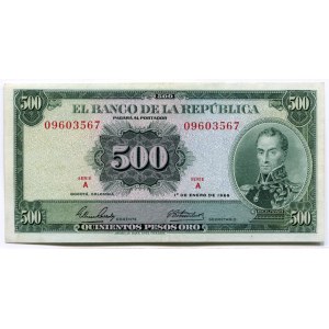 Colombia 500 Pesos 1968