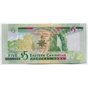 East Caribbean States 5 Dollars 2008 (ND)