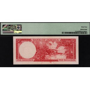 Jamaica 5 Shillings 1964 PMG 64