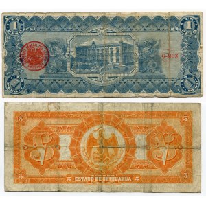Mexico Chihuahua 1 - 5 Pesos 1913 - 1914