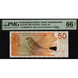 Netherlands Antilles 50 Gulden 2006 PMG 66 EPQ