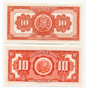Peru 2 x 10 Soles 1965 - 1966