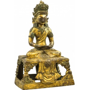 Amitajus (Budda Długiego Życia) ze zwojami