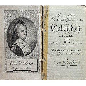 HISTORISCH GENEALOGISCHER CALENDER auf das Jahr 1795. Mit Genehmhaltung der Königl: Academ: d...