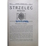 STRZELEC. Za listopad - grudzień 1916 r. Rok II. Zeszyt 2. Format jw. s. 47. Brosz. wyd...