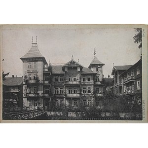 [PHOTO]. View of the wooden Tatra Villa in Krynica Górska. The photograph was taken by E...