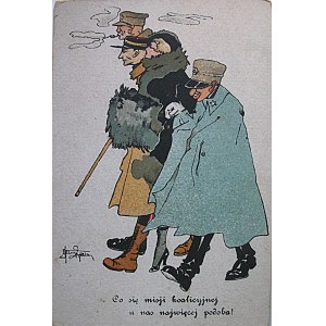 [POSTCARD]. A satirical, military postcard entitled ...