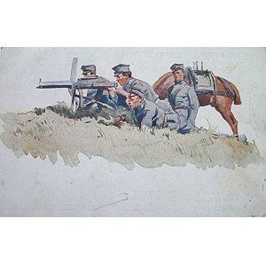 [POCKET]. Series V. Machine gun. Printed by the Supreme National Committee for the purposes of the Legions. Drawn by Z...
