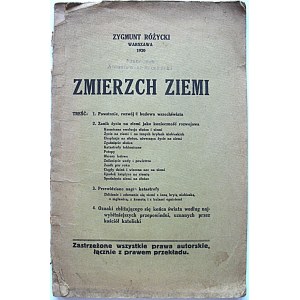 RÓŻYCKI ZYGMUNT. Zmierzch ziemi. Treść : 1. Powstanie, rozwój i budowa wszechświata. 2...