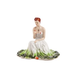 Figurka Siedząca tancerka - Wytwórnia Wyrobów Ceramicznych „Steatyt”