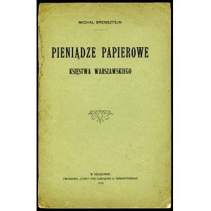 Brensztejn Michał, Pieniądz papierowy Księstwa Warszawskiego
