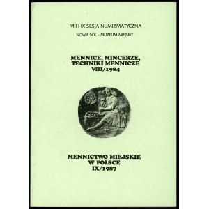 Gącarzewicz Małgorzata (red.), VIII i IX Sesja numizmatyczna w Nowej Soli