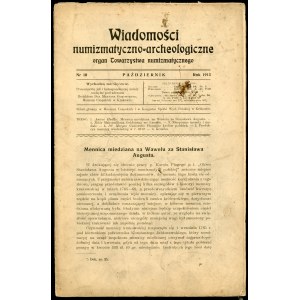 Wiadomości Numizmatyczno-Archeologiczne nr 10 1913 r