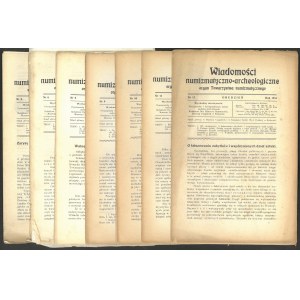 Wiadomości Numizmatyczno-Archeologiczne nr : 5, 6,8, 9, 10, 11, 12 z 1916 r