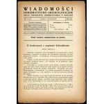 Wiadomości Numizmatyczno-Archeologiczne nr: 1-6, 7-12 z 1921 r
