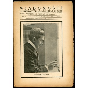 Wiadomości Numizmatyczno-Archeologiczne nr 1-12 1924 r