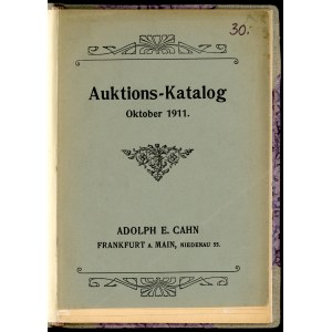 Cahn, Auktions-Katalog Oktober 1911