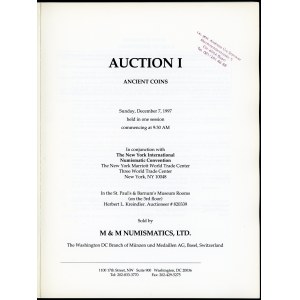 M&M Numismatics Auction I, 1997