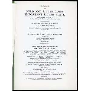 Sotheby & Co., Gold and silver coins, important silver plate, 28 january 1970