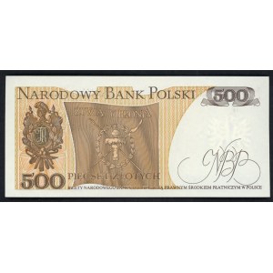 500 złotych, 1982. Z podpisem Andrzeja Heidricha