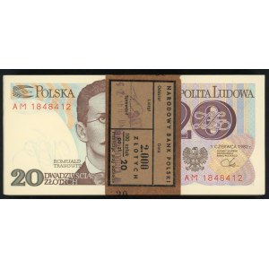 Paczka banknotów 20 zł Traugutt – Jeden z radarem