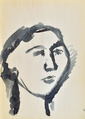 Jerzy PANEK (1918-2001), Głowa młodej kobiety, 1963