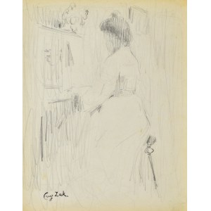 Eugeniusz ZAK (1887-1926), Kobieta przy pianinie II