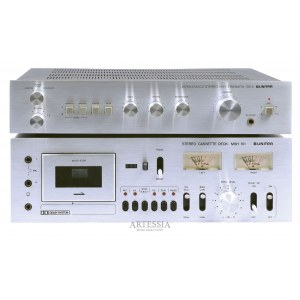 Zestaw Audio H i-Fi typu wieża Magnetofon kasetowy MSH 101 i Wzmacniacz Trawiata 301 S