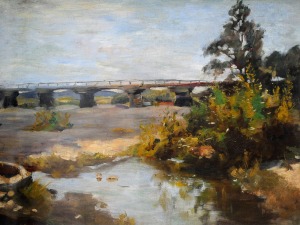 Stanisław Kamocki (1875-1944), Most na Skawie koło Zatora, ok. 1900