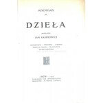 KASPROWICZ- DZIEŁA POETYCKIE, PRZEKŁADY ARCYDZIEŁ EUROPEJSKIEJ POEZYI DRAMATYCZNE, CHWILE, AJSCHYLOS 10wol.