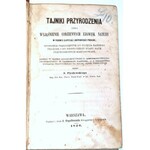 PISULEWSKI- TAJNIKI PRZYRODZENIA wyd. 1856