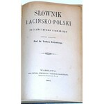 DYDYŃSKI - SŁOWNIK ŁACIŃSKO - POLSKI DO ŹRÓDEŁ PRAWA RZYMSKIEGO wyd. 1883