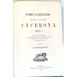 CYCERON- PISMA FILOZOFICZNE I-II Poznań 1874-79