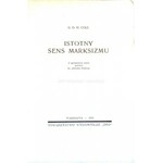 COLE- ISTOTNY SENS MARKSIZMU wyd. 1935