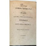 MICKIEWICZ, BYRON - GIAUR wyd. Paryż 1835