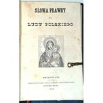 PODOLECKI- SŁOWA PRAWDY DLA LUDU POLSKIEGO wyd. 1848 ryciny