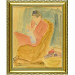 Henryk HAYDEN (1883-1970), Szyjąca kobieta siedząca w fotelu, 1946