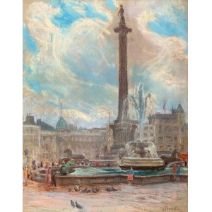 Władysław SERAFIN (1905-1988), Kolumna Nelsona przy Trafalgar Square w Londynie, ok. 1965