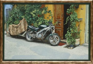 Andrzej Sadowski, Kreta - Chania - Uliczka z dwoma motocyklami, 2003/2004