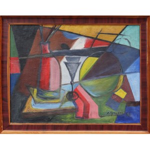 Antoni Grabarz, Martwa natura z paletą, 1958