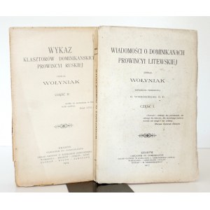 1917 - Giżycki, WIADOMOŚCI O DOMINIKANACH prowincyi LITEWSKIEJ